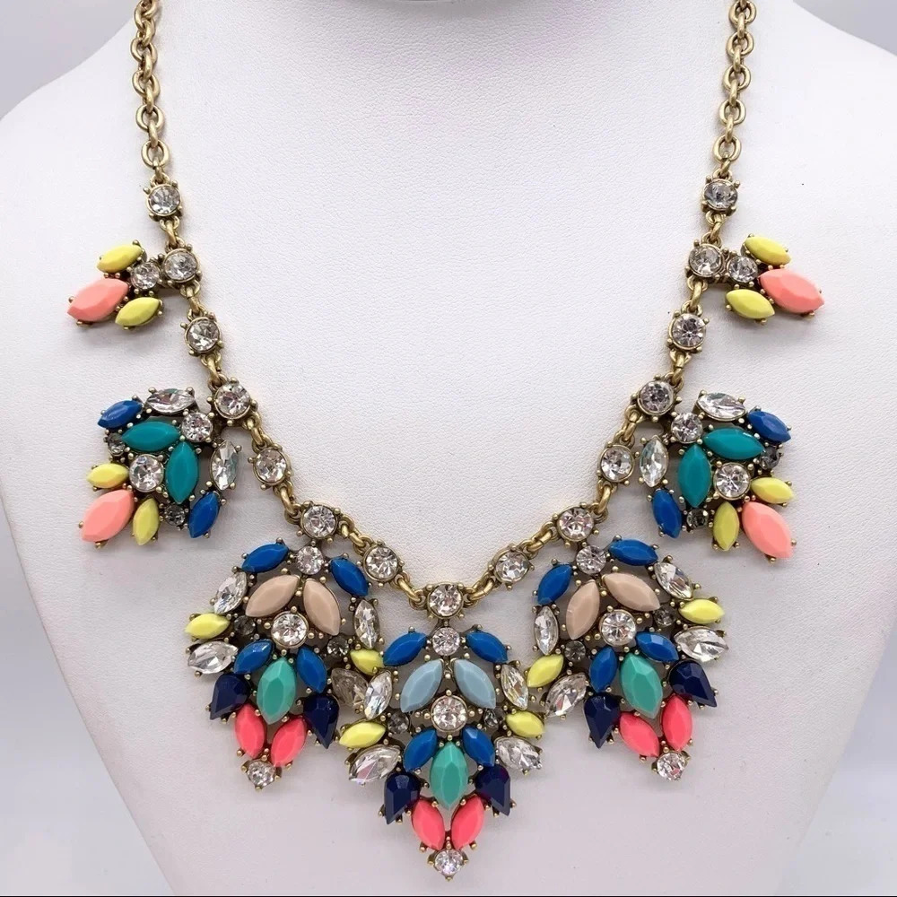 J. Crew Colorfully Jeweled Necklace
